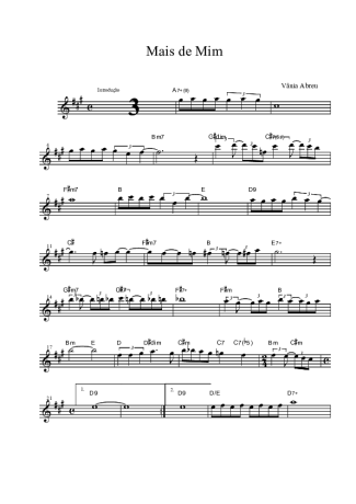 Vânia Abreu Mais de Mim score for Tenor Saxophone Soprano (Bb)