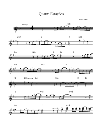 Vânia Abreu Quatro Estações score for Alto Saxophone