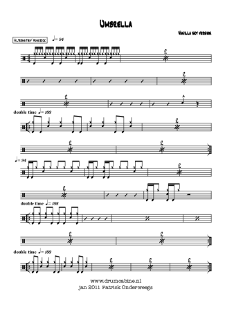 Vanilla Sky  score for Drums