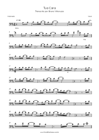 Vavá  score for Cello