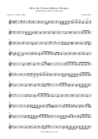Vicente Motta  score for Tenor Saxophone Soprano (Bb)