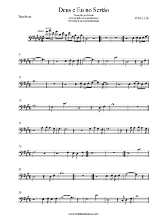 Victor e Leo  score for Trombone