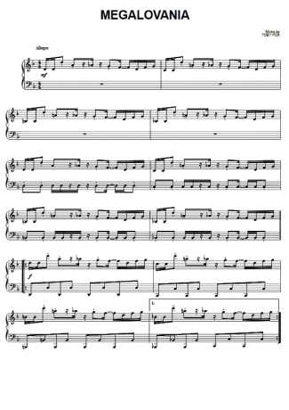 Video game soundtracks (Temas de Jogos) Megalovania score for Piano