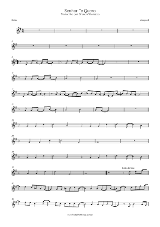 Vineyard Senhor Te Quero score for Harmonica