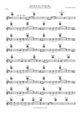 Vinicius de Moraes  score for Acoustic Guitar