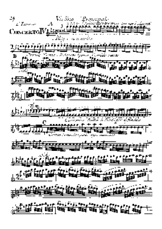 Vivaldi The Four Seasons - Autumn score for Violin