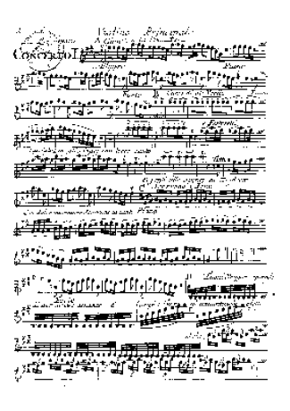 Vivaldi  score for Violin