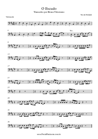 Voz Da Verdade  score for Cello