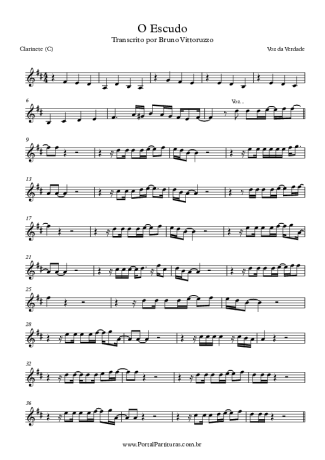 Voz Da Verdade  score for Clarinet (C)