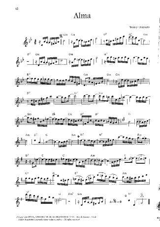Waldir Azevedo Alma score for Flute