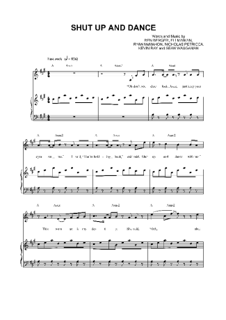 Walk the Moon  score for Piano