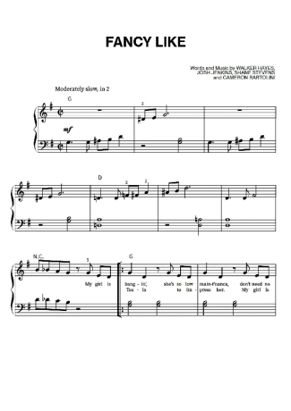 Score for Piano