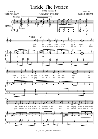 Wallie Herzer  score for Piano