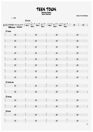 Weather Report Teen Town score for Drums