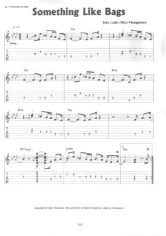 Wes Montgomery  score for Guitar