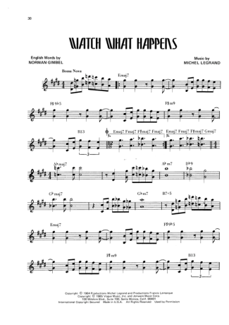 Wes Montgomery Watch What Happens score for Guitar