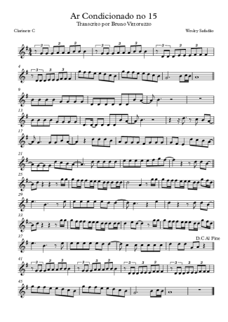 Wesley Safadão  score for Clarinet (C)