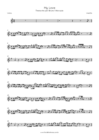 Westlife  score for Violin