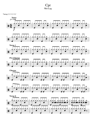 Score for Drums
