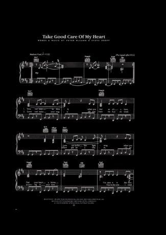 Whitney Houston  score for Piano