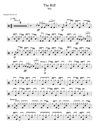 Score for Drums