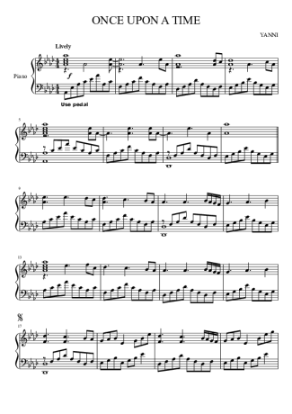 Yanni  score for Piano