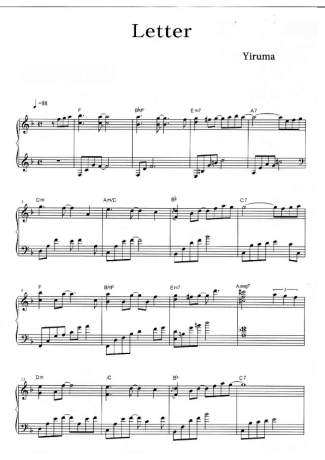 Yiruma  score for Piano