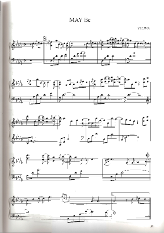 Yiruma MAY Be score for Piano