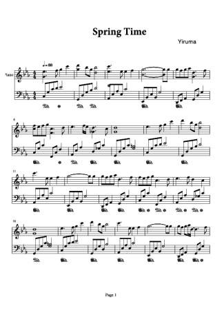 Yiruma  score for Piano