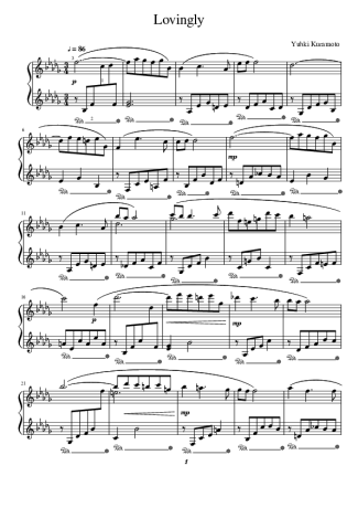 Yuhki Kuramoto  score for Piano