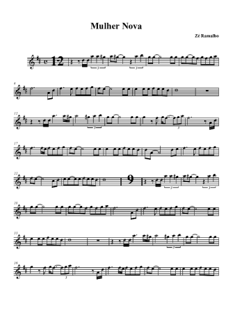 Zé Ramalho Mulher Nova, Bonita e Carinhosa score for Tenor Saxophone Soprano (Bb)