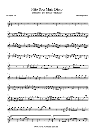 Zeca Pagodinho  score for Trumpet