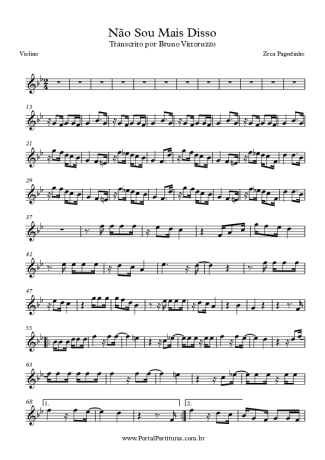 Zeca Pagodinho  score for Violin