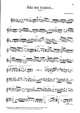 Zequinha de Abreu Não Me Toques score for Keyboard