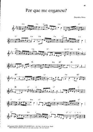 Zequinha de Abreu  score for Violin