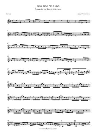 Zequinha de Abreu Tico-Tico no Fubá score for Small Guitar