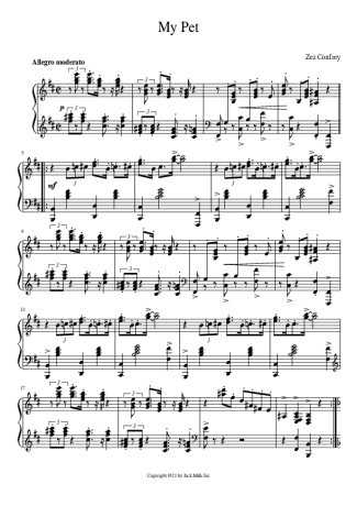 Zez Confrey  score for Piano