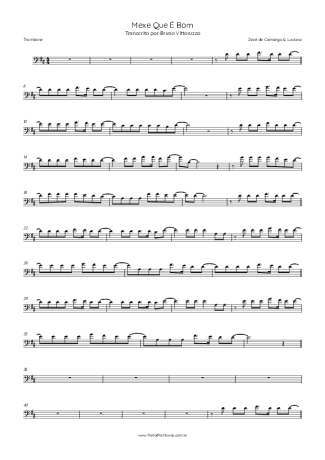 Zezé Di Camargo e Luciano Mexe Que É Bom score for Trombone