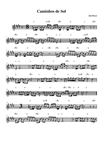 Zizi Possi  score for Alto Saxophone