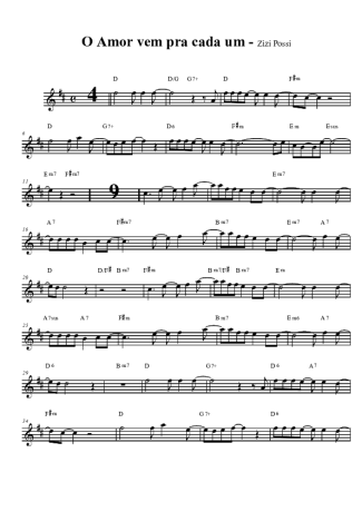 Zizi Possi  score for Clarinet (Bb)