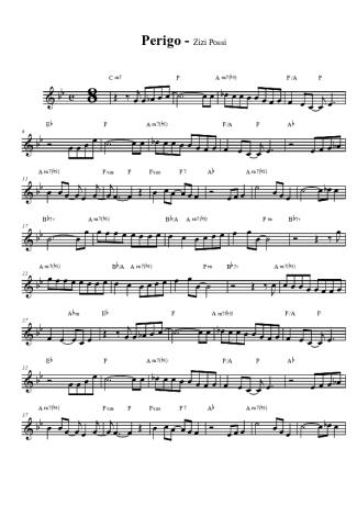 Zizi Possi Perigo score for Tenor Saxophone Soprano (Bb)